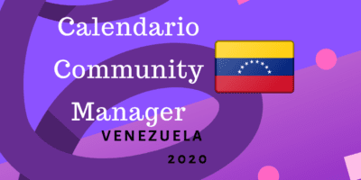 Calendario Community Manager 2020 Venezuela