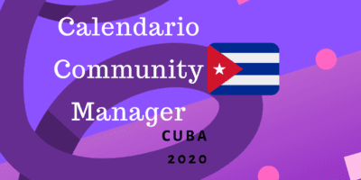 Calendario para community managers cuba 2020