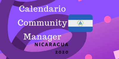 Calendario para community manager nicaragua 2020