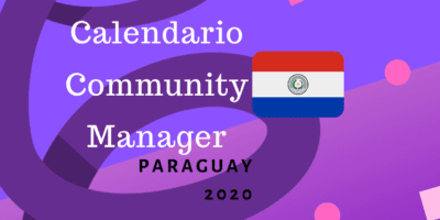 Calendario para community managers 2020 paraguay